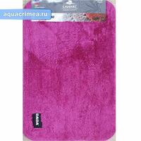 Коврик в ванную малиновый " СУПЕРЛЮКС" прямоугольный одинарный 600 х 900 мм